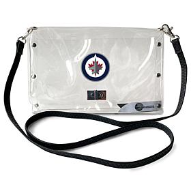 Little Earth NHL Winnipeg Jets Clear Envelope Purse