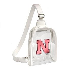 Littlearth NCAA Nebraska Cornhuskers 3D Logo Clear Mini Sling