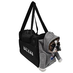 Littlearth NHL Edmonton Oilers Furry Fan Pet Carrier