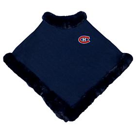Littlearth NHL Montreal Canadiens Fur Trim Poncho