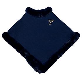 Littlearth NHL St. Louis Blues Fur Trim Poncho