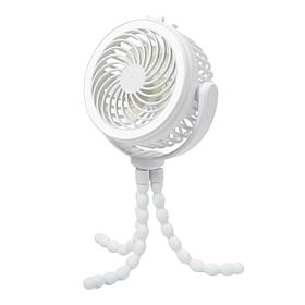 Living Glow 3-in-1 Rechargeable Fan with Light & Phone Charger