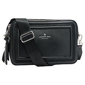 London Fog Mile Camera Crossbody Bag with Adjustable Strap