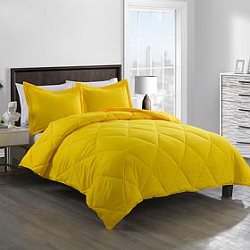 Lotus Home Bacteria Inhibiting Diamond Stitch Comforter Mini Set, Twin