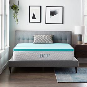 LUCID Comfort Collection 2" Gel Memory Foam Mattress Topper - Queen