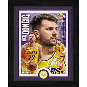 Luka Doncic 13"x16" Framed Collectible with Bronze Coin