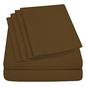 Luxury Home Ultra Soft 6-Piece Microfiber Sheet Set - Cal King