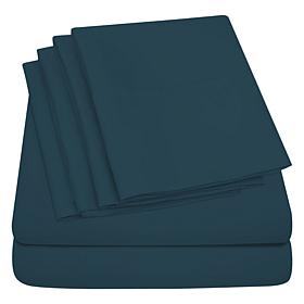 Luxury Home Ultra Soft 6-Piece Microfiber Sheet Set - Cal King