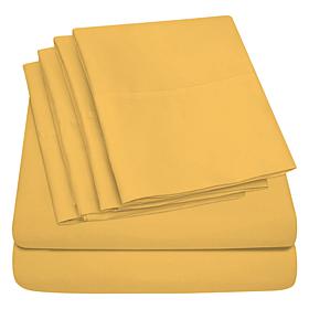 Luxury Home Ultra Soft 6-Piece Microfiber Sheet Set - Full
