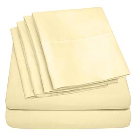 Luxury Home Ultra Soft 6-Piece Microfiber Sheet Set - Full