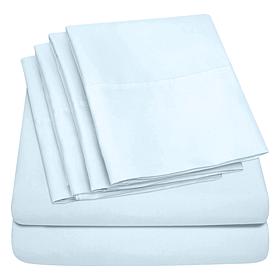 Luxury Home Ultra Soft 6-Piece Microfiber Sheet Set - King 