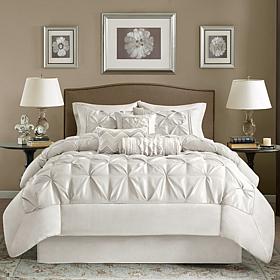 Madison Park White Laurel Comforter Set - Cal King