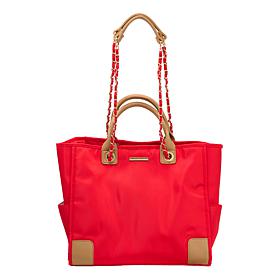 Marcy McKenna Luxe Resort Tote Bag with Removeable Chain Link Strap