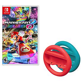 "Mario Kart 8" Nintendo Switch Steering Wheel Bundle