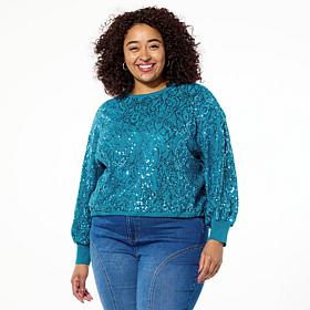 Mark & James by Badgley Mischka Izzie Sequin Knit Sweater