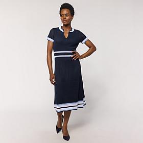 Mark & James by Badgley Mischka Pointelle Sweater Dress