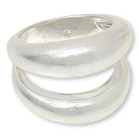 Marla Wynne Brushed Brass Domed Ring