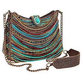 Mary Frances Hand-Beaded Crossbody Handbag