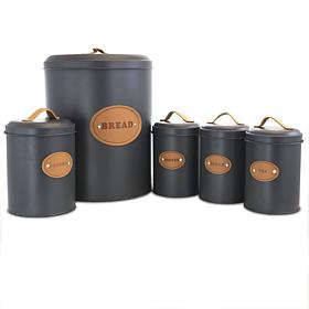 MegaChef Kitchen Food Storage and Organization 5 Piece Canister Set...
