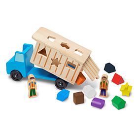 Melissa & Doug Shape-Sorting Dump Truck Set