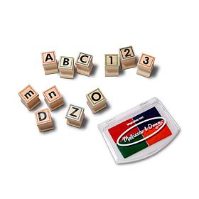 Melissa & Doug Wooden ABC Activity Stamp Set