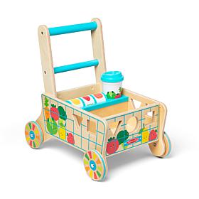 Melissa & Doug Wooden Shape Sorting Grocery Cart