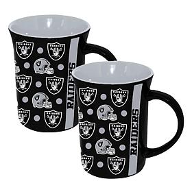 Memory Company 2pk 15oz Ceramic Line Up Mug Raiders