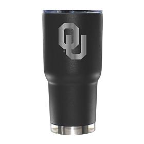 Memory Company 30oz Black Tumbler Etched Logo Oklahoma