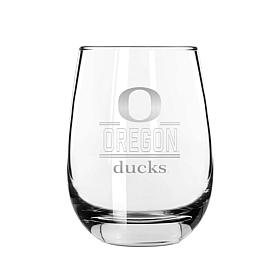 Memory Company Classic Crew Stemless Wine Glass 2-pack, U. of Oregon