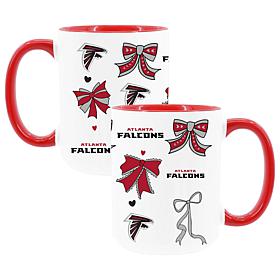 Memory Company Falcons 2pk 15oz Bow Coffee Mug