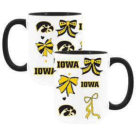 Memory Company Iowa 2pk 15oz Bow Coffee Mug