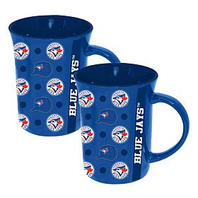 Memory Company MLB Blue Jays 15oz Ceramic Team Spirit Mug - 2-Pack