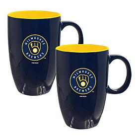 Memory Company MLB Brewers Tall 20oz Ceramic Mug - 2-Pack