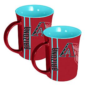 Memory Company MLB Diamondbacks 15oz Reflective Logo Mug 2-Pack