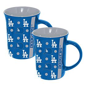 Memory Company MLB Dodgers 15oz Ceramic Team Spirit Mug - 2-Pack