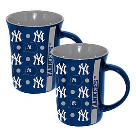 Memory Company MLB Yankees 15oz Ceramic Team Spirit Mug - 2-Pack