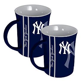 Memory Company MLB Yankees 15oz Reflective Logo Mug - 2-Pack