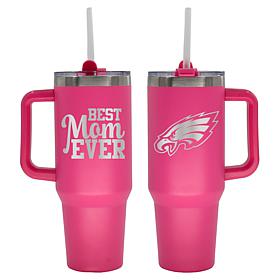 Memory Company NFL  40oz Best Mom Ever Pink Tumbler Eagles