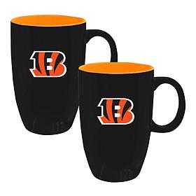 Memory Company NFL Bengals 20oz Ceramic Team Tall Mug 2-Pack