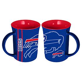 Memory Company NFL Bills 15oz Reflective Logo Ceramic Mug 2-Pack
