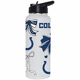 Memory Company NFL Colts 34-oz Bow White Quencher Tumbler