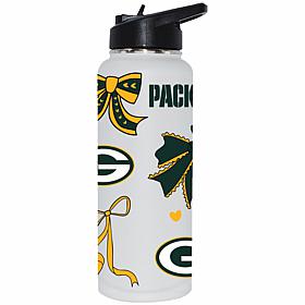 Memory Company NFL Packers 34-oz Bow White Quencher Tumbler