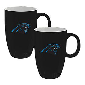 Memory Company NFL Panthers 20oz Ceramic Team Tall Mug 2-Pack