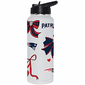 Memory Company NFL Patriots 34-oz Bow White Quencher Tumbler
