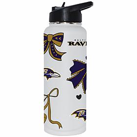 Memory Company NFL Ravens 34-oz Bow White Quencher Tumbler