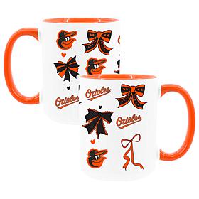 Memory Company Orioles 2pk 15oz Bow Coffee Mug