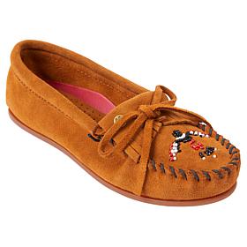 Minnetonka Thunderbird Hand-Beaded Suede Moccasin