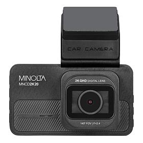 Minolta 3 LCD 2.5K Quad HD Dash Camera with 160 Degree Lens