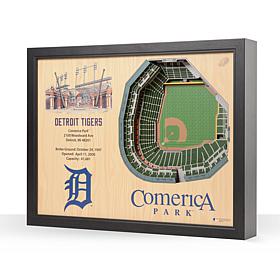 MLB Detroit Tigers StadiumViews 3-D Wall Art - Comerica Park 