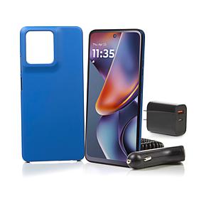 Moto G 64GB Tracfone w/1500 Talk/Text/Data 1 Year Plan w/Accessories